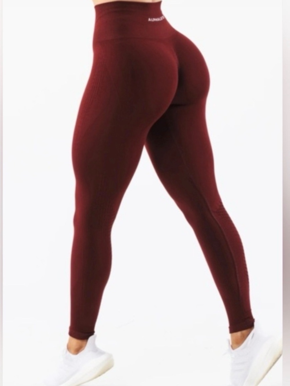 Alphalete Amplify Contour Scrunch Leggings | Burgundy Red | Small